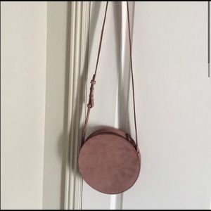 Madewell suede circle crossbody bag